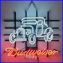 US STOCK Vintage Car Beer Neon Sign 24X20 Bar Pub Club Open Gift Artwork