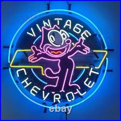 US STOCK Vintage Car Service Open Neon Sign 24x24 Bar Garage Wall Decor Gift