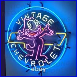 US STOCK Vintage Car Service Open Neon Sign 24x24 Bar Garage Wall Decor Gift