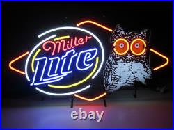 US Stock Hooters Owl 24x18 Vintage Neon Light Sign Lamp Beer Bar Glass Decor