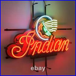 US Stock Indian Motorcycles Vintage Neon Sign Real Glass Decor Hanging Art 24