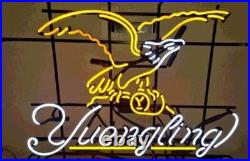 US Stock Yuengling Lager Vintage 24x20 Neon Sign Man Cave Beer Bar Glass Decor