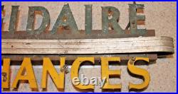 VERY RARE VINTAGE 1930s FRIDGIDAIRE APPLIANCES NEON SIGN (NEEDS RESTORATION)