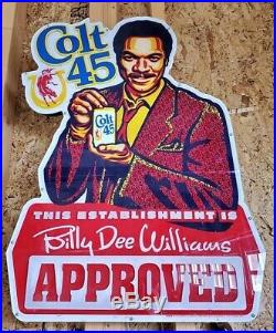 VERY RARE Vintage Colt 45 Billy Dee Williams Neon Bar Beer Sign Light Up Lando