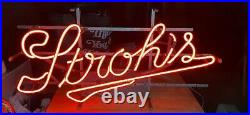 VINTAGE 1980s Or 1970s Strohs beer Neon Light Bar Sign
