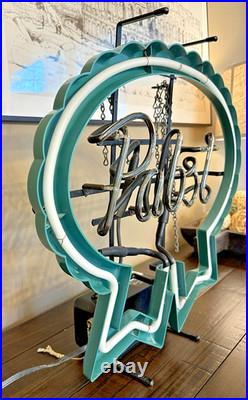 VINTAGE 1992 Pabst Blue Ribbon PBR Beer Neon Light Sign Bar Pub Retro 20x21x8