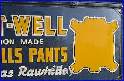 Vintage Bilt Well Overall Pants Neon Point Of Sale Light Up Sign Unfindable Nice