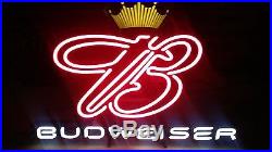 Vintage Budweiser B Neon Wall / Window Sign