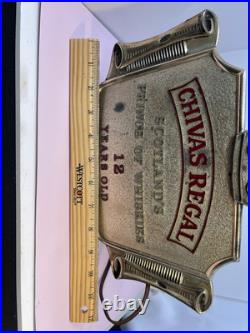 VINTAGE CHIVAS REGAL 12 Year Scotch Light Up Sign. ADVERTISING BAR SIGN
