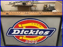 VINTAGE Dickies LIGHT UP SIGN STORE ADVERTISING 28X16