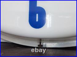 VINTAGE LARGE NEON CLOCK 1950s-1960s NICE-LOOKING WORK'S RARE