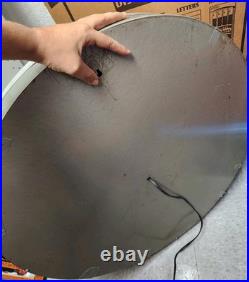 VINTAGE LARGE NEON CLOCK 1950s-1960s NICE-LOOKING WORK'S RARE