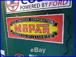 Vintage Mopar Lighted Neon Sign, Hemi 440 Direct Connection Metal Sign Banner