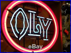 Vintage New Old Stock Oly Neon Sign / Nos Olympia Beer, Brand New In Box