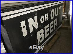 VIntage 50s 60s BEER Bar Diner Tavern Lighted NEON Commercial Advertising Sign