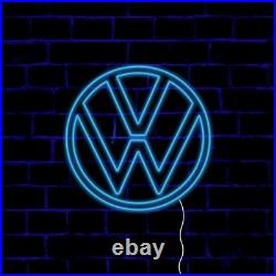 VOLKSWAGEN ROUND Neon Sign 22x22 Light Man Car Garage Logo Vintage Wall Decor VOLKSWAGEN ROUND Neon Sign 22x22 Light Man Car Garage Logo Vintage Wall Decor