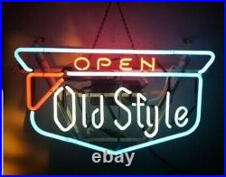 (VTG) 1950s Old style beer shield logo neon light up bar advertising sign rare