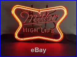 (VTG) 1960s miller high life light beer flashing neon light up bar sign rare