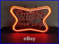 (VTG) 1960s miller high life light beer flashing neon light up bar sign rare