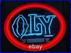 (VTG) 1970s olympia beer oly neon light up sign