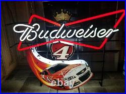 (VTG) 2014 Budweiser beer nascar racing #4 kevin Harvick neon light up sign