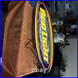VTG 90's Bud Light Beer Neon Sign 34x12Works Budweiser Busch Brewery Bar