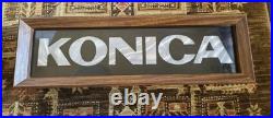 VTG KONICA Camera Rainbow Light Up Sign Photography Store Advertising Sign