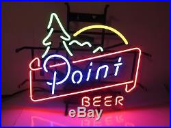 VTG Stevens Point Beer Neon Lit Bar Sign Super Rare Mint