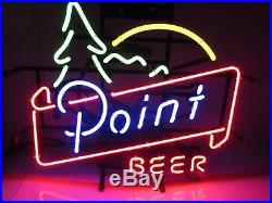 VTG Stevens Point Beer Neon Lit Bar Sign Super Rare Mint