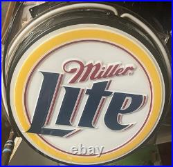 VTG Vintage Miller Lite Light Bar Mancave House Decor Advertising Sign Neon Sign
