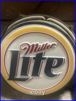 VTG Vintage Miller Lite Light Bar Mancave House Decor Advertising Sign Neon Sign