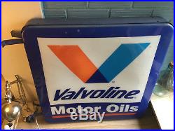 Valvoline Neon Vintage Sign Hard Plastic Light Motor Rare Oil Gasoline Large