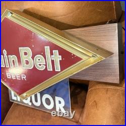 Very Rare VTG Diamond Grain Belt Beer Bar Lighted Neon Sign VHTF LIQUOR Placard