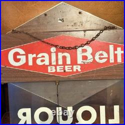 Very Rare VTG Diamond Grain Belt Beer Bar Lighted Neon Sign VHTF LIQUOR Placard