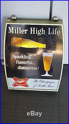 Very Rare Vintage Miller High Life Pouring Beer Neon Sign from the 1950s