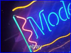 Very rare vintage early Modelo Beer Neon Sign bar beer mancave cerveza htf 31x16