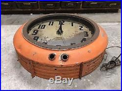VinTagE Cleveland NEON CLOCK 26 GREAT PATINA! Sign Advertising Gas Oil OLD