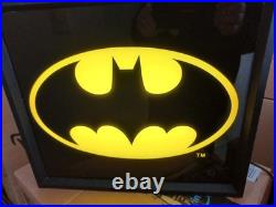VintageDC ComicsBatman InsigniaNeon Wall SignWorking Damage On Top