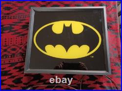 VintageDC ComicsBatman InsigniaNeon Wall SignWorking Damage On Top