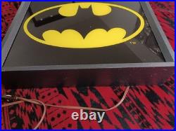 VintageDC ComicsBatman InsigniaNeon Wall SignWorking Damage On Top