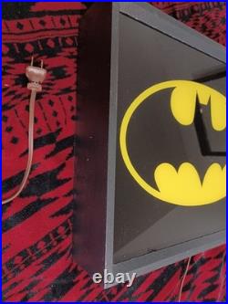 VintageDC ComicsBatman InsigniaNeon Wall SignWorking Damage On Top