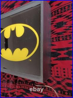 VintageDC ComicsBatman InsigniaNeon Wall SignWorking Damage On Top