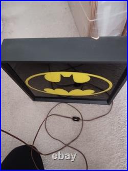 VintageDC ComicsBatman InsigniaNeon Wall SignWorking Damage On Top