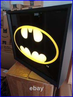VintageDC ComicsBatman InsigniaNeon Wall SignWorking Damage On Top