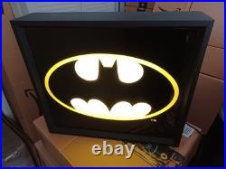 VintageDC ComicsBatman InsigniaNeon Wall SignWorking Damage On Top