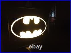 VintageDC ComicsBatman InsigniaNeon Wall SignWorking Damage On Top