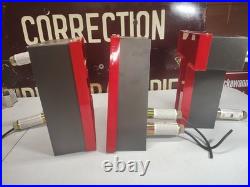 Vintage 12 Neon Sign Light Up Metal Red Letters EAT Diner Cafe Restaurant