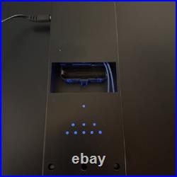Vintage 17 BMW Sign Blue Neon Clock Garage Chrome Finish