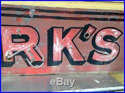 Vintage 1930's Lark's Beer Bar Art Deco Neon Advertising Sign N/ Porcelain Nice
