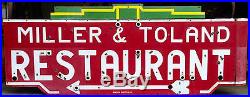 Vintage 1930s NEON RESTAURANT SIGN, Large 96 x 36 DECO Double-Sided Antique